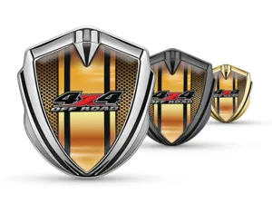 Emblem Metall Abzeichen Renn Look Glanz Finish